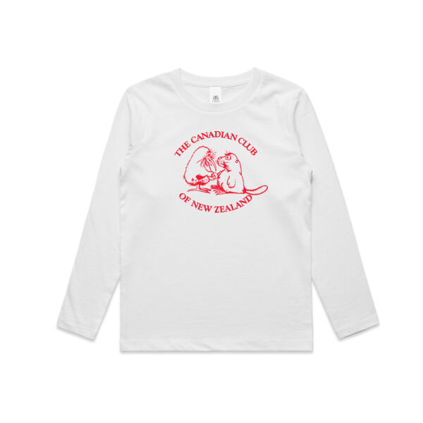 Can Club - Red Logo - Kids Longsleeve Tee Thumbnail