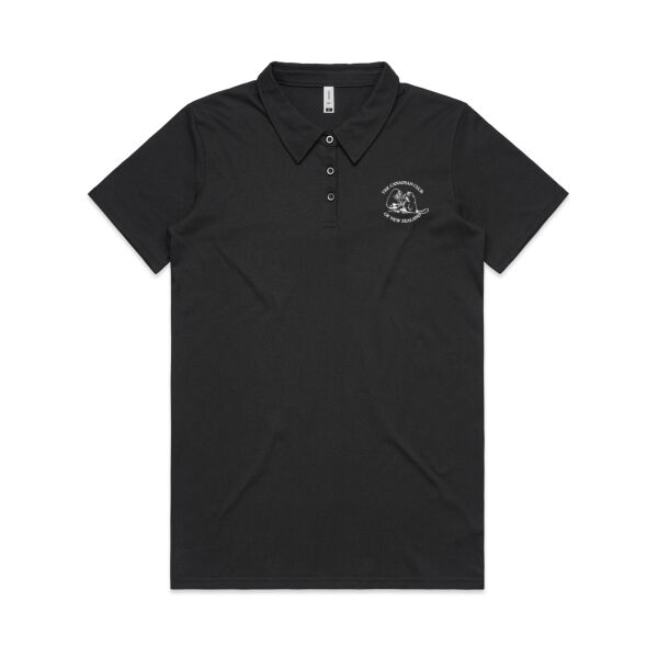Can Club - White Logo - Womens Amy Polo Thumbnail