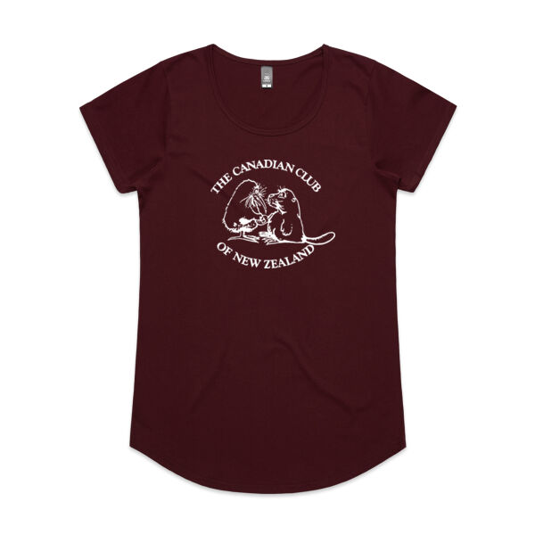 Can Club - White Logo - Womens Mali Tee Thumbnail