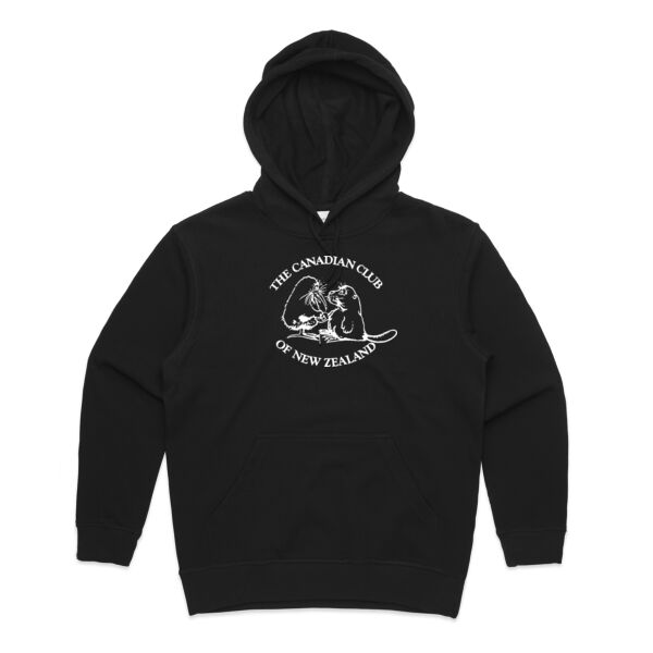 Can Club - White Logo - Womens Premium Hood Thumbnail
