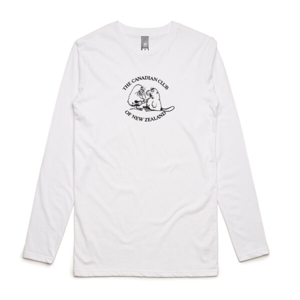 Can Club - Black Logo - Mens Ink Longsleeve Tee Thumbnail