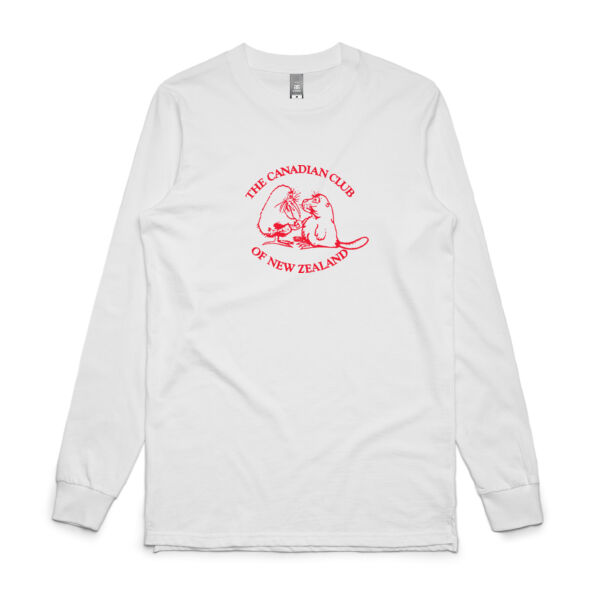 Can Club - Red Logo - Mens Base Longsleeve Tee Thumbnail