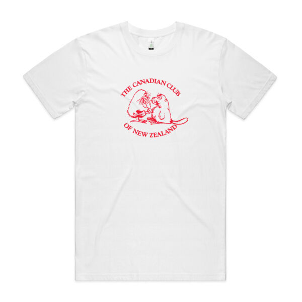 Can Club - Red Logo - Mens Staple Organic Tee Thumbnail