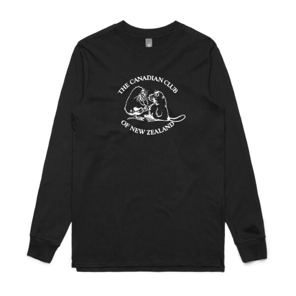 Can Club - White Logo - Mens Base Longsleeve Tee Thumbnail