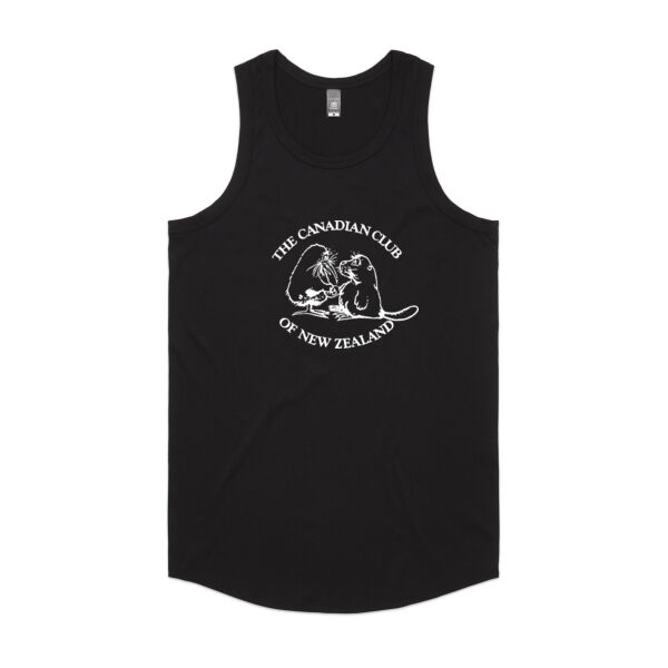 Can Club - White Logo - Mens Authentic Singlet Thumbnail