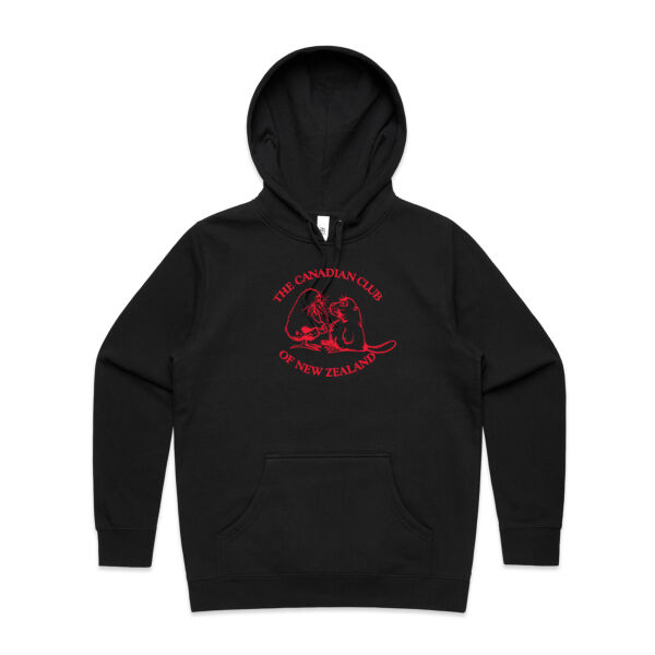 Can Club - Red Logo - Womens Stencil Hood Thumbnail
